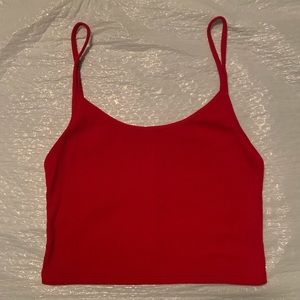 Red Brandy Melville crop top